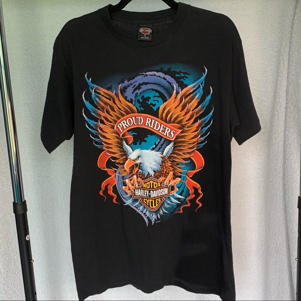 NWOT coveted Harley Davidson Proud Riders vtg tee - Picture 5 of 6